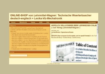 Teaching material catalog: german-english dictionaries