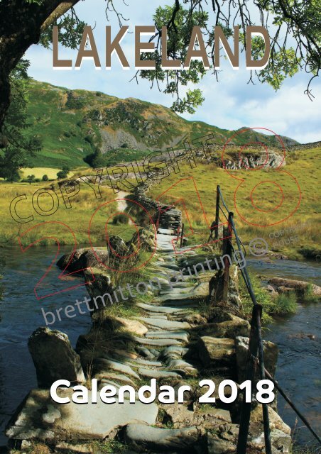 BMP A3 2018 Lakeland Calendar