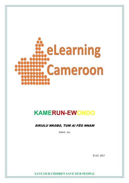 Manuel d'initiation à la lecture et à l'écriture en ewondo