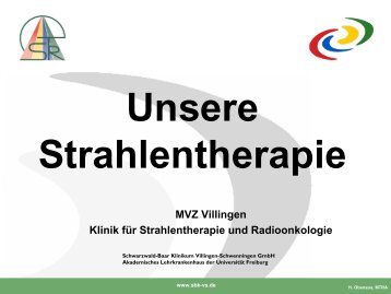 Unsere Strahlentherapie - Schwarzwald-Baar Klinikum Villingen ...