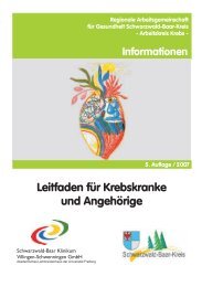 Leitfaden für Krebskranke und Angehörige - Schwarzwald-Baar ...