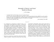 Principles of Nature and Grace Based on Reason - Early Modern Texts