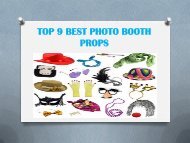 TOP 9 BEST PHOTO BOOTH PROPS