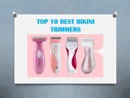 TOP 10 BEST BIKINI TRIMMERS