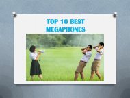 TOP 10 BEST MEGAPHONES