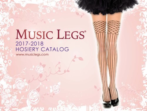 Faux Stockings Lace Top With Garters Pantyhose Music Legs 7049