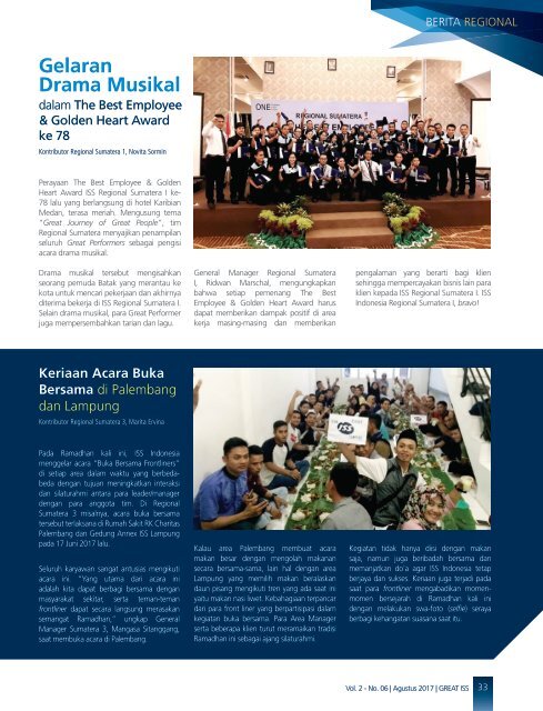 Majalah GREAT ISS Vol 2 No. 6 Agustus 2017