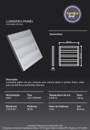 Luminaria Painel