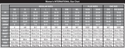 International Women S Size Chart