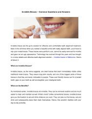 Invisible Braces – Common Questions and Answers