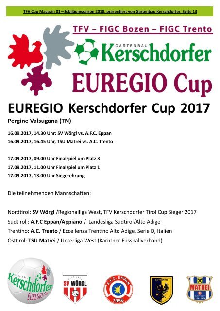 TFV Kerschdorfer Jubiläumssaison 2017/18: 3. Hauptrunde