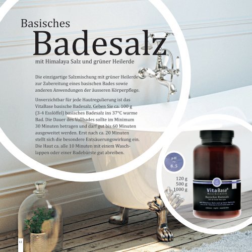 Basische Körperpflege – VitaBase von Aromalife
