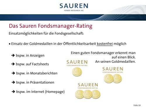 Fondsmanager-Rating für Fondsgesellschaften [PDF] - Sauren