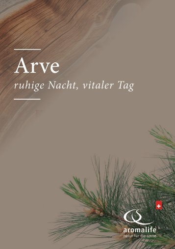 Arve | Aromalife Broschüre