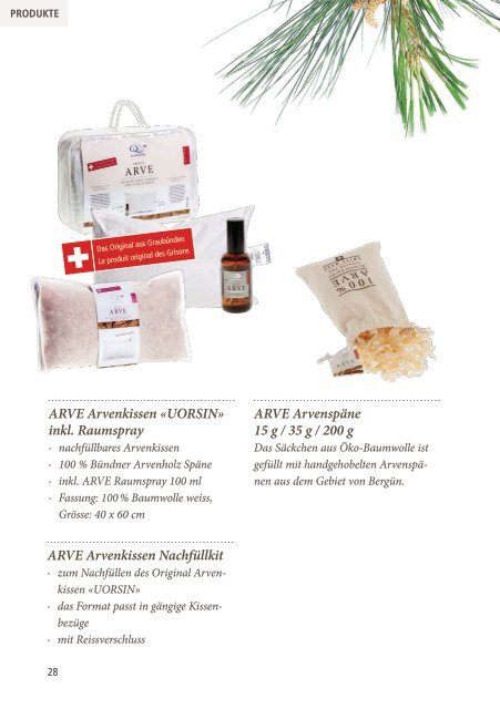 Arve | Aromalife Broschüre