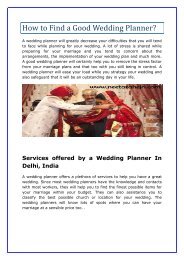 Perfect Wedding Planner In Delhi