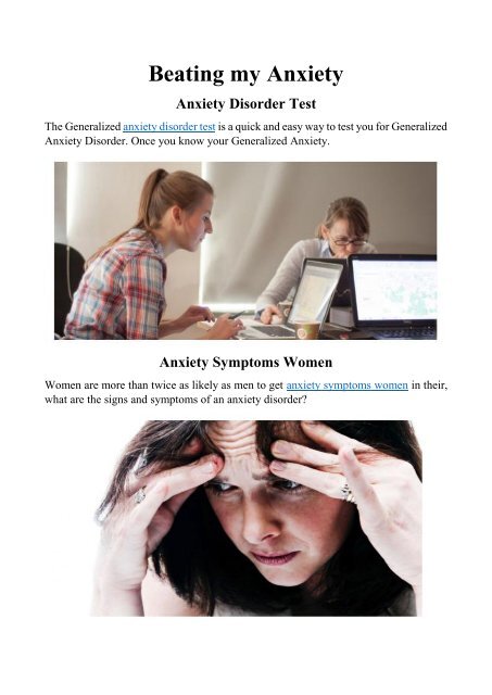 Anxiety Disorder Test