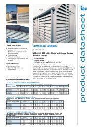 product datasheet - Industrial Acoustics Company