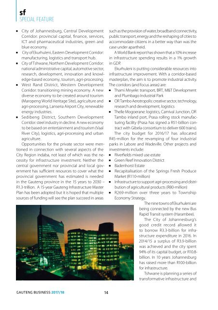 Gauteng Business 2017-18 edition