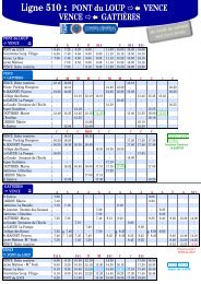 Ligne et horaires tam 510 Pont du Loup / Vence ... - Locations-06.fr