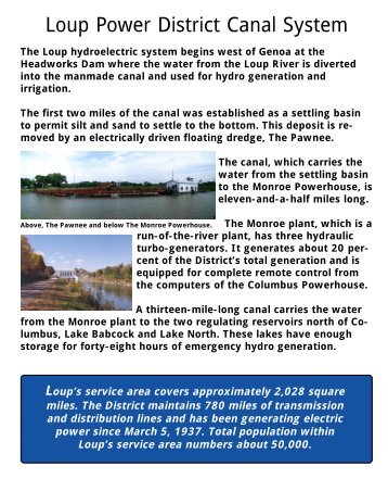 Loup Project Summary - Loup Power District