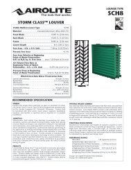 STORM CLASSTM LOUVER - Airolite Company