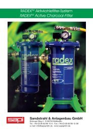 RADEXTM Active Charcoal-Filter - Sapi Sandstrahl und Anlagenbau ...