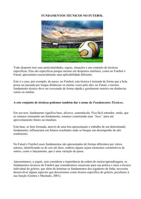 Regras Do Futsal, PDF, Futebol