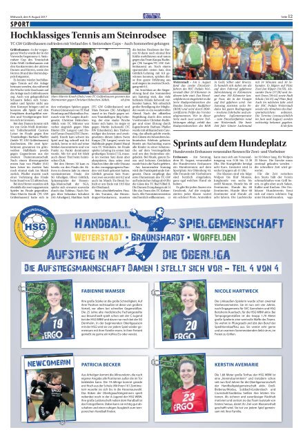 Wochen-Kurier 32/2017 - Lokalzeitung für Weiterstadt und Büttelborn