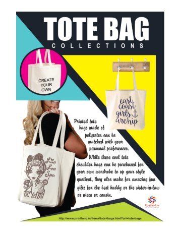 Buy Personalized and Customized Tote Handbags with Photo and Text Printed Online in India