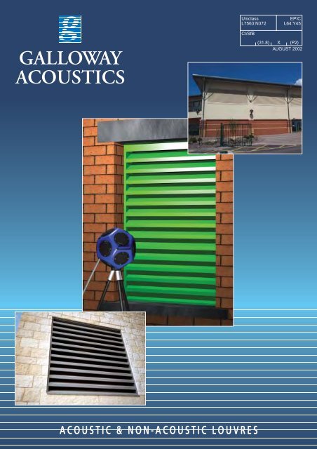 acoustic & non-acoustic louvres galloway acoustics