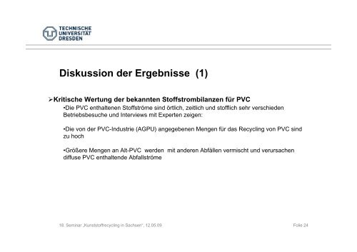 Stoffstrombilanz PVC - Versuch einer Bilanzierung deutscher PVC ...