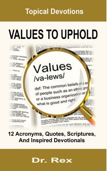 VALUES TO UPHOLD (1)