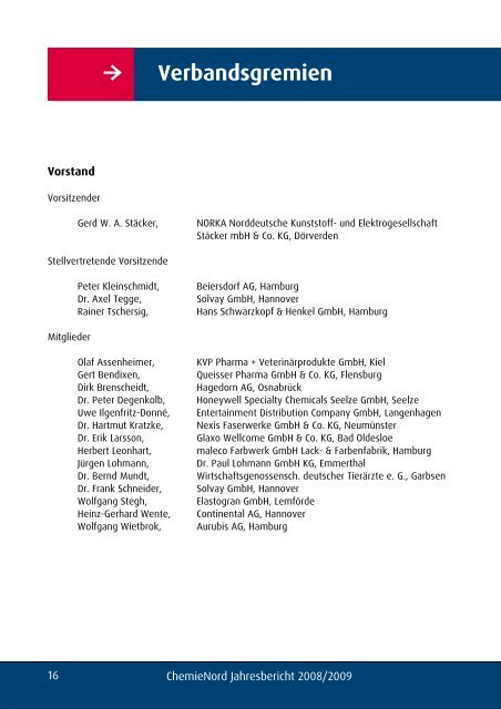 Die Rechtsabteilung - Chemie Nord