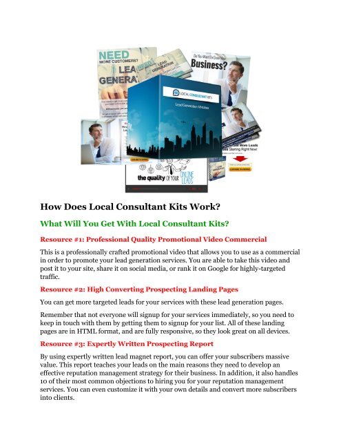Local Consultant Kits review- Local Consultant Kits $27,300 bonus &amp; discount