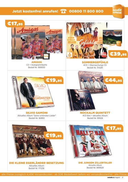 Melodie TV Magazin August 2017