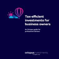 Octopus Tax Efficient Investments for Business Owners