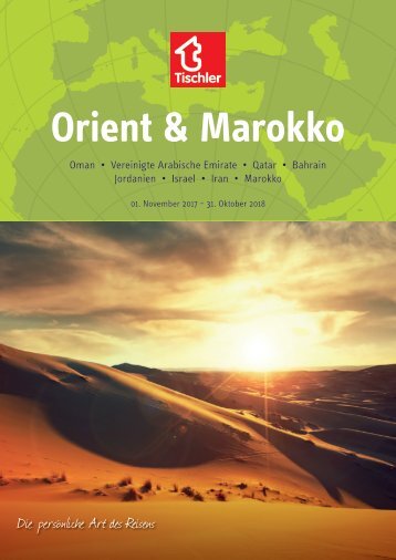 Tischler Reisen - Orient & Marokko 2017-18