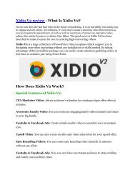 Xidio V2 review demo and premium bonus