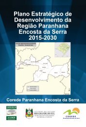 Plano Estratégico de Desenvolvimento da Região Paranhana Encosta da Serra 2015-2030