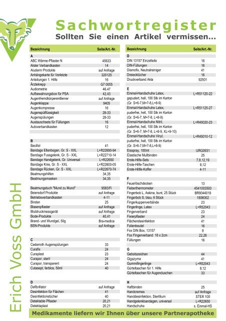 für PDF Katalog 2009_1_10-2009.cdr - Erich Voss GmbH