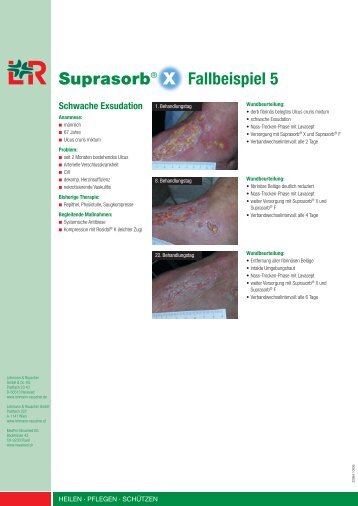 Suprasorb® X Fallbeispiel 5 - Lohmann & Rauscher