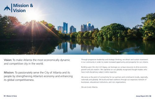 2016 Invest Atlanta Annual Report