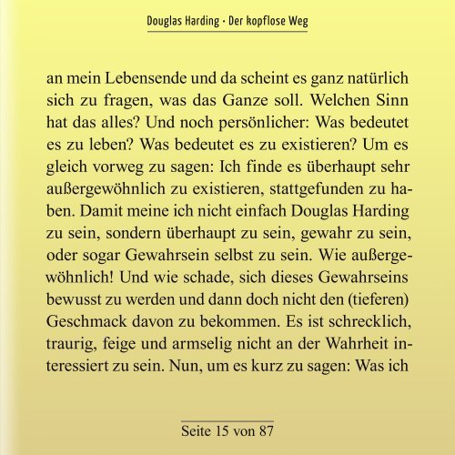 Douglas Harding - Der kopflose Weg