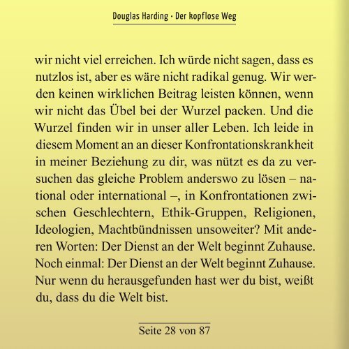 Douglas Harding - Der kopflose Weg