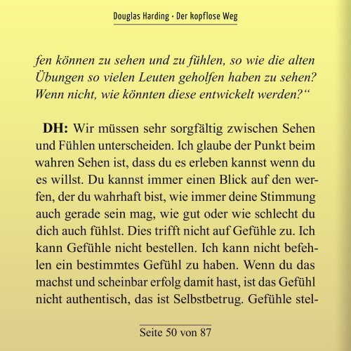 Douglas Harding - Der kopflose Weg