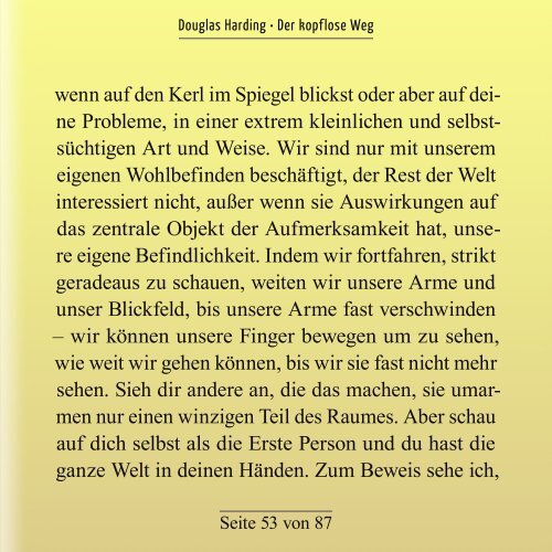 Douglas Harding - Der kopflose Weg