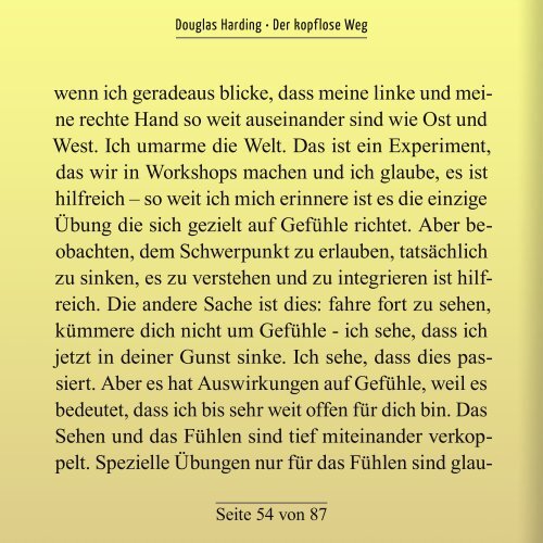 Douglas Harding - Der kopflose Weg