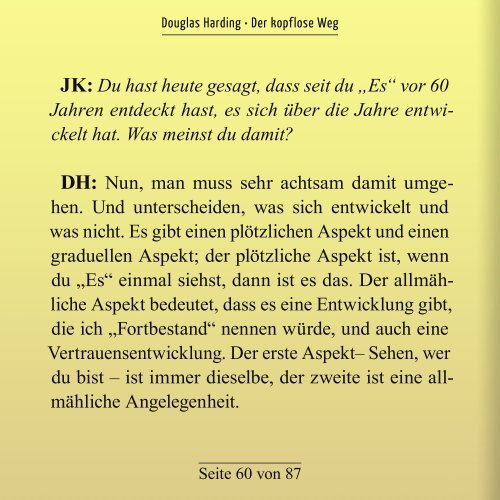 Douglas Harding - Der kopflose Weg