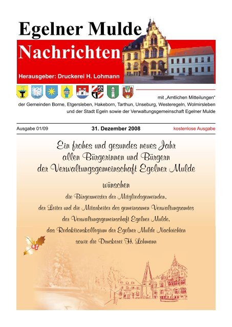 Egelner Mulde Nachrichten Druckerei Lohmann